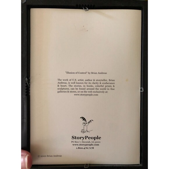 Brian Andreas StoryPeople Framed Art Set Bittersweet & Illusion of Control c2000 - Picture 9 of 11